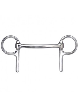 Half Spoon Cheek Snaffle Bit Mullen mouth
